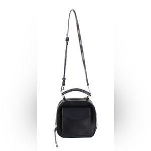Free People Mini black/snakeskin backpack and crossbody